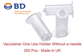 הולדר ואקוטיינר BD ללא מחט <br> Vacutainer one use holder BD without a needle 250 pcs