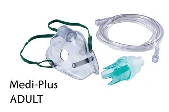 מסכת אינהלציה מבוגר ללא לאטקס - Nebulizer Mask Adult Latex Free