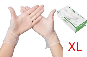 כפפות ויניל מידה אקסטרה גדולה - Vinyl gloves Extra large size
