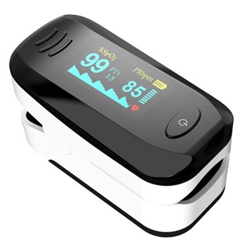 פאלס אוקסימטר אצבע <br> Fingertip Pulse Oximeter <br> בודק דופק וריווי חמצן בדם