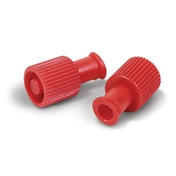 פקק אדום לוונפלון / פרפרית <br> MEDI-PLUS LUER LOCK <br> 100 יח'