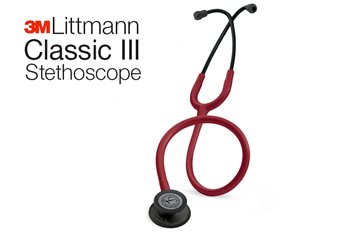 סטטוסקופ ליטמן קלאסיק 3 <br> Burgundy - Black Finish - 5868 <br> Littmann Classic III