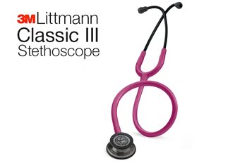 סטטוסקופ ליטמן קלאסיק 3 <br> Raspberry - Smoke Finish - 5871 <br> Littmann Classic III