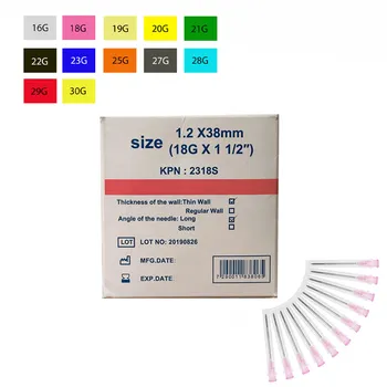 מחט סטרילית 18G לחיבור מזרק <br> השחזה ארוכה KDL <br> 100 יח'